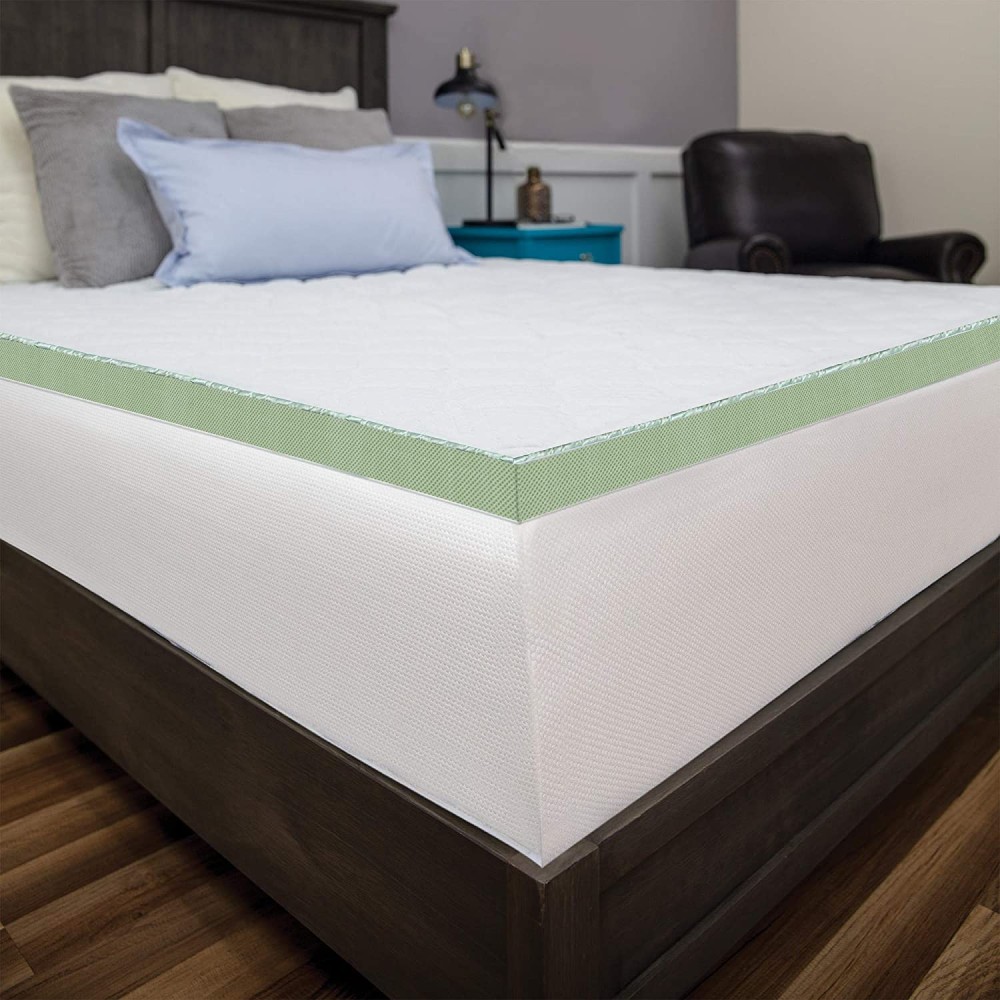 SensorPEDIC 3-Inch Ultimate Cooling Luxury Quilted Memory Foam Bed ...