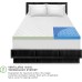  3-Inch Ultimate Cooling Luxury Quilted Memory Foam Bed Topper, White, Twin