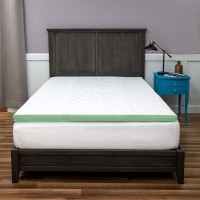 SensorPEDIC 3-Inch Ultimate Cooling Luxury Quilted Memory Foam Bed Topper, White, Twin