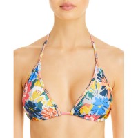 Shoshanna Fiesta Floral Triangle Bikini Top, Multi, A/B