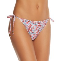 Shoshanna Women’s Magenta Floral Swimwear Bottom Red