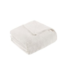 Sleep Philosophy Premium Soft 60″ x 70″ 12lbs Plush Weighted Blanket, Ivory