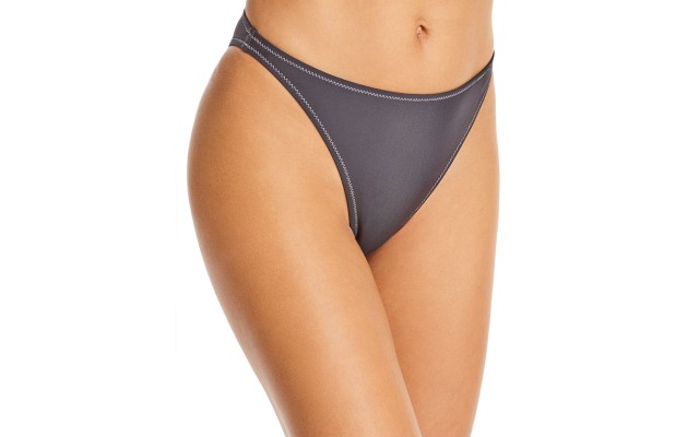 Solid & Striped Womens Jayden Lined High Waist Swim Bottom Separates Black, Black, Small