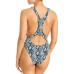 Solid & Striped The Blair Snake Print One Piece Swimsuit, Multi, Small