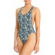 Solid & Striped The Blair Snake Print One Piece Swimsuit, Multi, X-Large