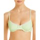 Solid & Striped The Daphne Gingham Underwire Bikini Top, Green, Large