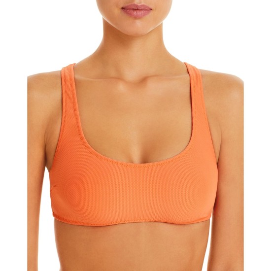 Solid & Striped The Jayden Bikini Top,, Orange, Small