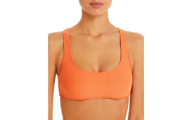 Solid & Striped The Jayden Bikini Top,, Orange, Small