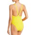 Solid & Striped the Kyle One Piece Swimsuit, Yellow, Small