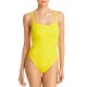 Solid & Striped the Kyle One Piece Swimsuit, Yellow, Small