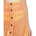 Solid & Striped Vivienne Cover Up Skirt, Orange, Orange, Small