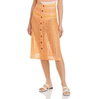 Solid & Striped Vivienne Cover Up Skirt, Orange, Orange, Medium