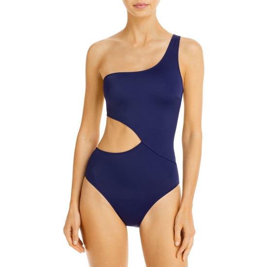 Solid & Striped Women's One Piece Swimsuit  The Claudia, Navy, Medium