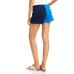 Solid & Striped Womens The Sophie Two-Tone Hidden Side Zipper Shorts, Blue, Medium