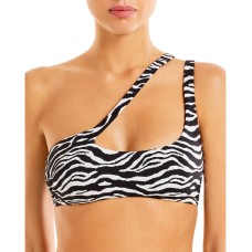 Solid & StripedWomen’s  The Brody Bikini Top, Black/White, X-Large