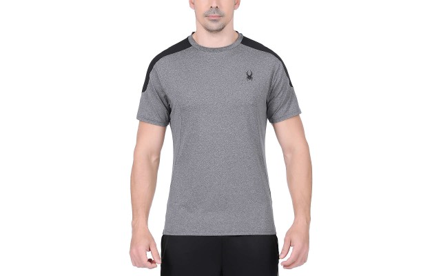  Active Men's Short Sleeve Tee, Gray, 3X-Large