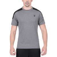 Spyder Active Men's Short Sleeve Tee, Gray, X-Large