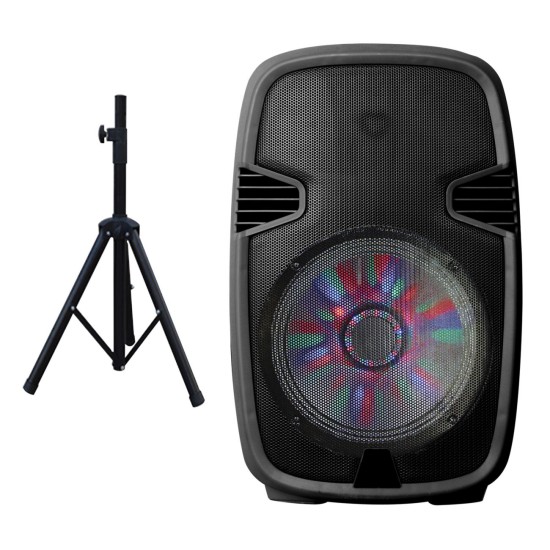   15″ Bluetooth Speaker with Tripod Stand