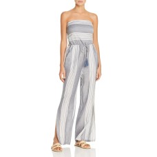 Surf Gypsy Striped Tie-Back Jumpsuit Swim Cover-up