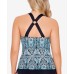  Printed Ring-Back Tankini Top, Multi, 16