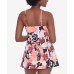  Printed Tummy-Control Swimdress, 14, Multicolor
