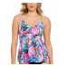  Underwire Tankini Top,, Multi, 16