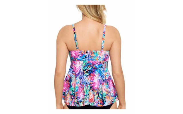  Underwire Tankini Top,, Multi, 16
