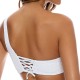 The Samira One-Shoulder Ribbed Bikini Top
