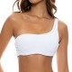 The Samira One-Shoulder Ribbed Bikini Top