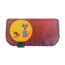 The Season Essentials Handmade Womens Vegan Wallet Water-based Print Eco Friendly Faux Leather Wallet