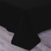  Wrinkle Free Sheet Sets with Deep Pockets & Stain Resistant, 1800 Thread Count Bamboo Based, Black, Queen