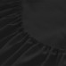  Wrinkle Free Sheet Sets with Deep Pockets & Stain Resistant, 1800 Thread Count Bamboo Based, Black, Queen