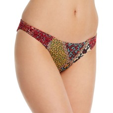 The Upside Poppy Clash Moss Printed Bikini Bottom, Large