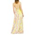  Womens Gracie Tie Dye Maxi Dress Swim Cover-Up, Multi, Small
