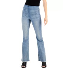 Tinseltown Juniors' Pull-On Flare Jeans, Blue, 13