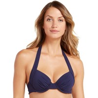 Tommy Bahama Pearl Underwire Halter Bikini Top Mare Navy Women’s Bra