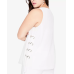 Trendy Plus Size Laced-Side Tank