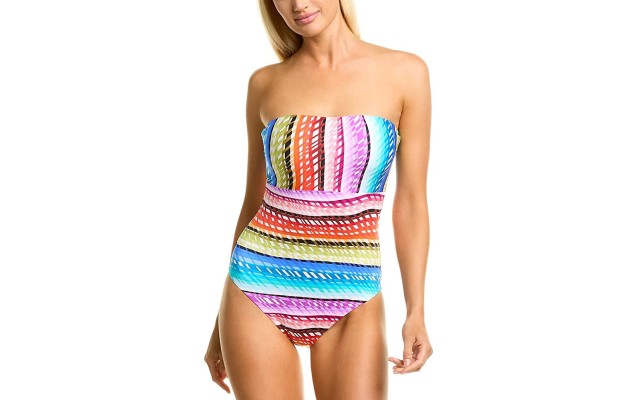  Prismatic Printed One Piece Swimsuit, Multi, 8