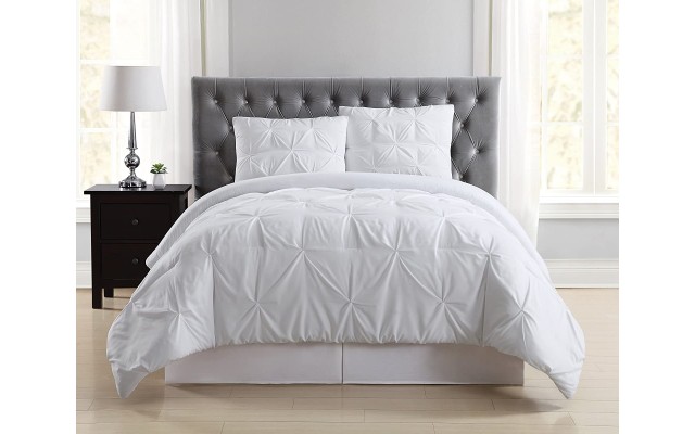  Everyday 3-Piece White King Comforter Set