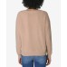  Juniors’ Crewneck Teddy Sweatshirt, Large, Brown
