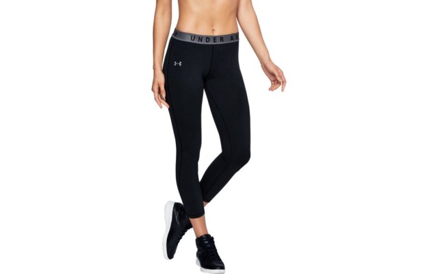  Women’s Favorites French Terry Cropped Leggings,Black, Small