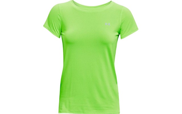  Women’s HeatGear Armour Short-Sleeve T-Shirt, Green, Medium