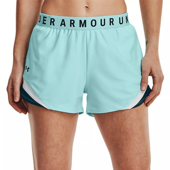 Womens Play Up Shorts, X-Large, Turquoise