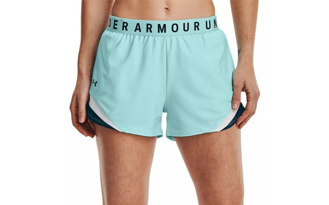  Womens Play Up Shorts, X-Large, Turquoise