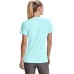  Women’s Tech V-Neck Short-Sleeve T-Shirt  (Breeze (441)/Metallic Silver, XL)