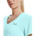  Women’s Tech V-Neck Short-Sleeve T-Shirt  (Breeze (441)/Metallic Silver, XL)