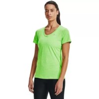 Under Armour Women’s Tech V-Neck Twist Short-Sleeve T-Shirt,Summer Lime, X-Small