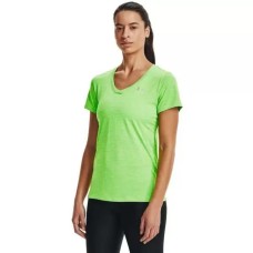 Under Armour Women’s Tech V-Neck Twist Short-Sleeve T-Shirt,Summer Lime, X-Small