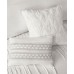  Paloma Full/Queen 5 Piece Cotton Comforter Set, Ivory