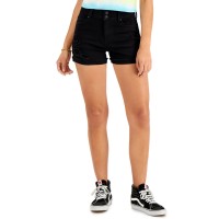 Vanilla Star Juniors’ Two-Button Shorts, Black, 7
